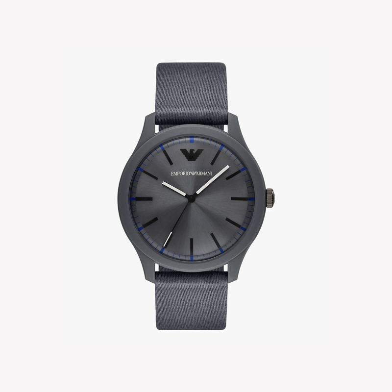 Emporio Armani Men's Grey Leather Watch, Grey Dial | Ar11618 by i-watch