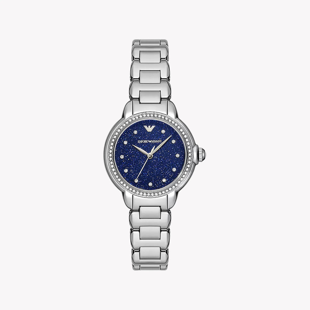 Emporio Armani Women's Stainless Steel Silver/Blue Watch | Ar11630 by i-watch