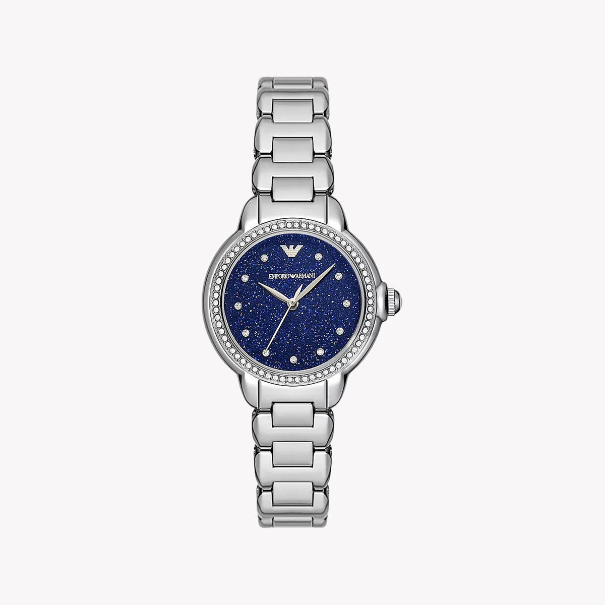 Emporio Armani Women's Stainless Steel Silver/Blue Watch | Ar11630