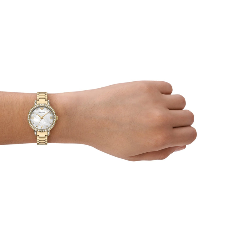EMPORIO ARMANI Women's Gold Stainless Steel Watch | AR11652 by i-watch