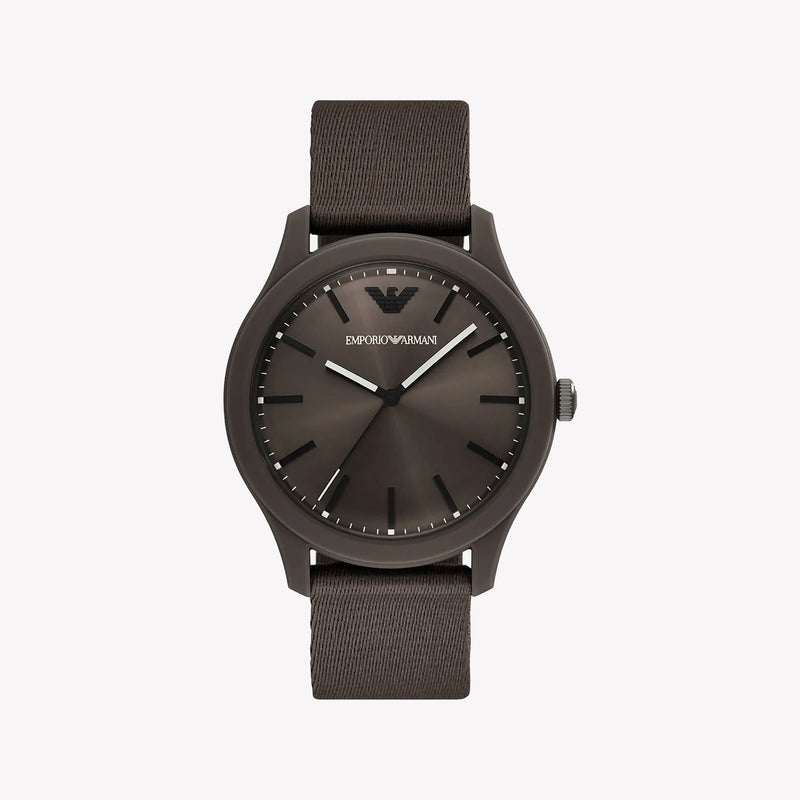Emporio Armani Three-Hand Brown #tide ocean material® Nylon Fabric Men's Watch