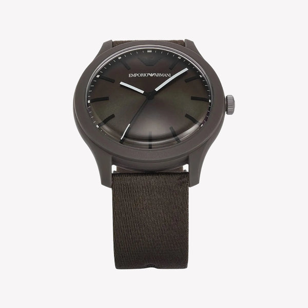 Emporio Armani Three-Hand Brown #tide ocean material® Nylon Fabric Men's Watch