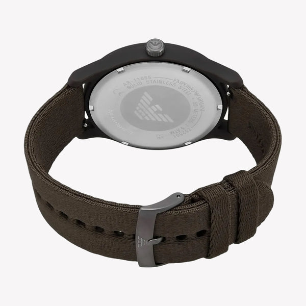 Emporio Armani Three-Hand Brown #tide ocean material® Nylon Fabric Men's Watch