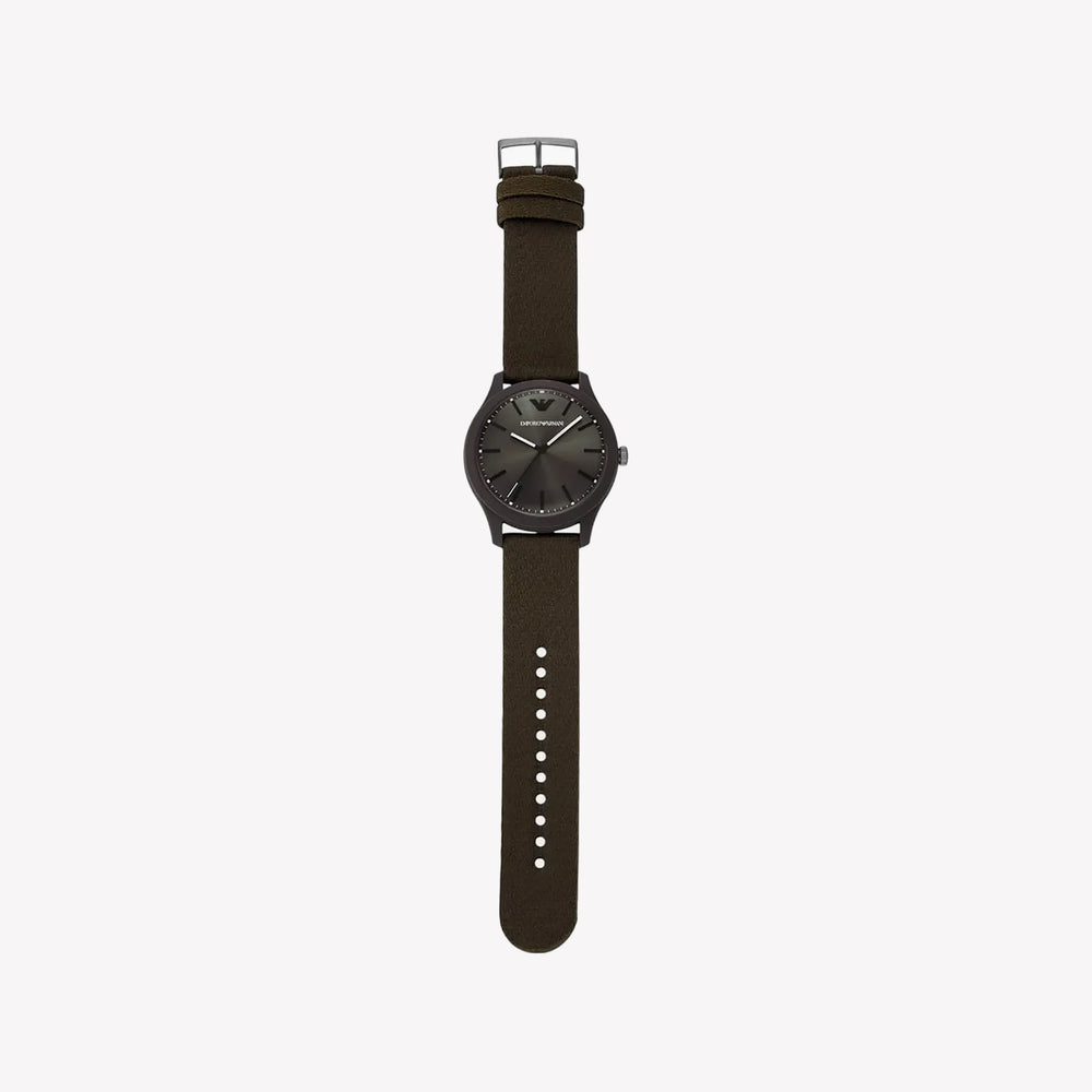 Emporio Armani Three-Hand Brown #tide ocean material® Nylon Fabric Men's Watch