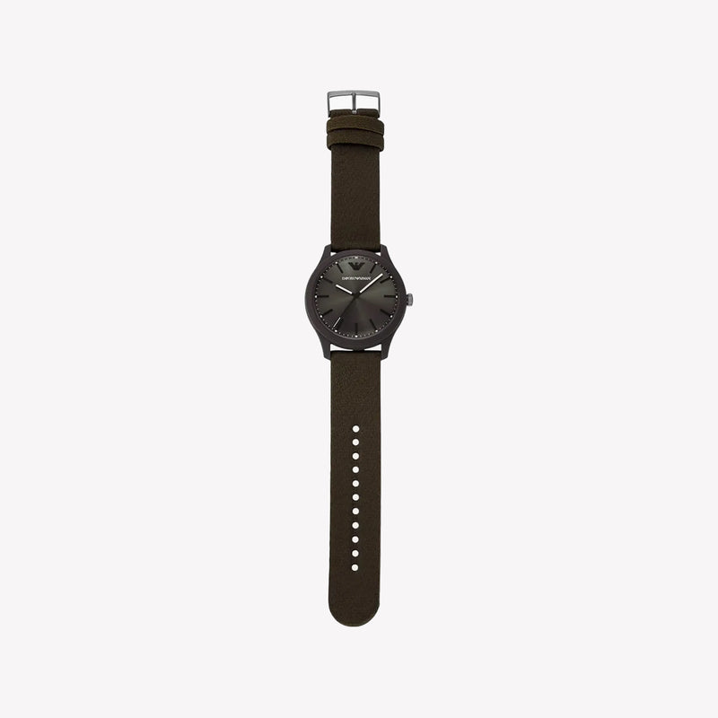 Emporio Armani Three-Hand Brown #tide ocean material® Nylon Fabric Men's Watch