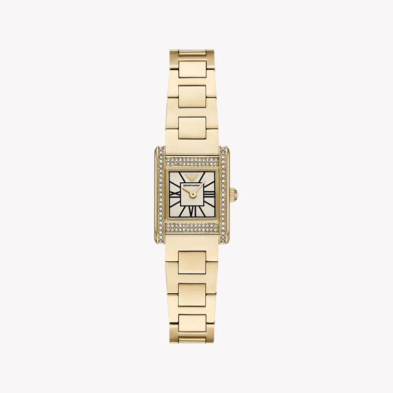 Emporio Armani Women's Gold Watch, Multicolor Dial | Ar11663