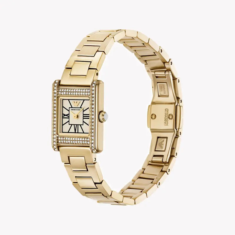 Emporio Armani Women's Gold Watch, Multicolor Dial | Ar11663