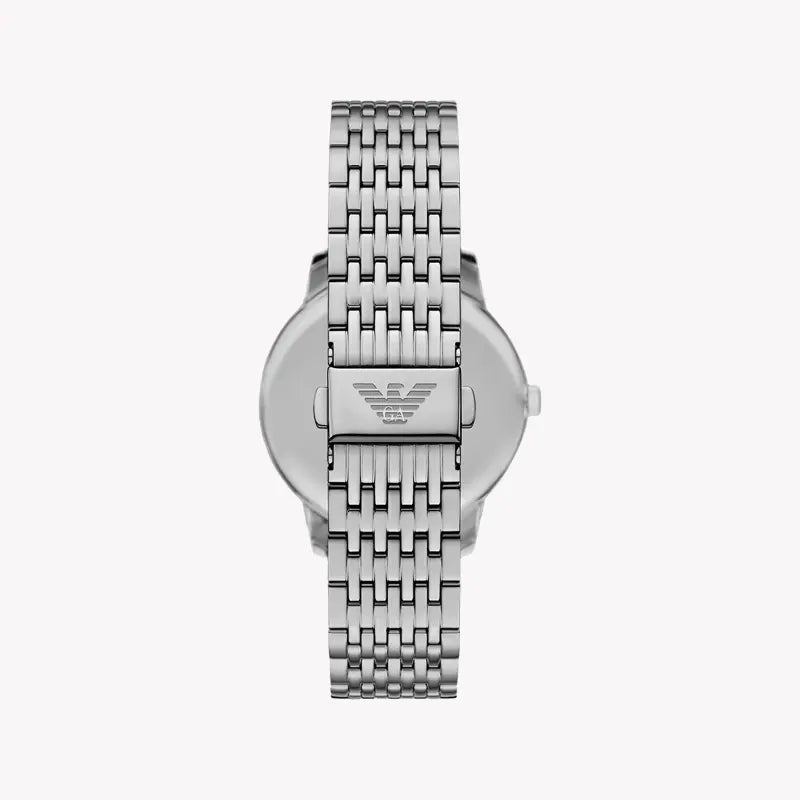 Emporio Armani Men's Silver Watch, Blue Dial | Ar11674