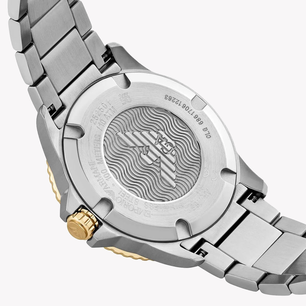 EMPORIO ARMANI Men's Stainless Steel Silver & Gold Watch | AR11682