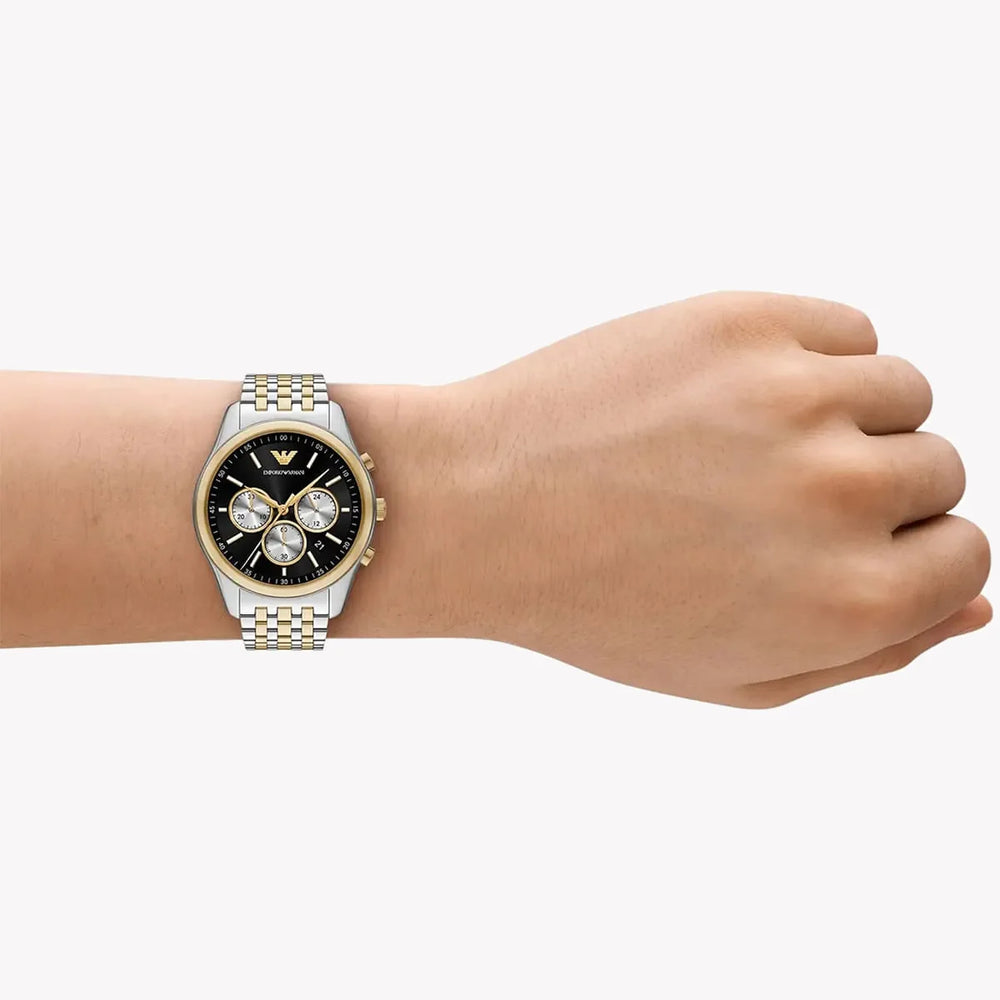 Emporio Armani Men's Stainless Steel Silver & Gold Watch AR11713 by i-watch