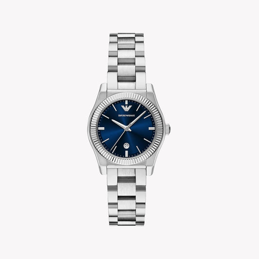 Emporio Armani Women's Stainless Steel Blue Dial Watch | AR11717