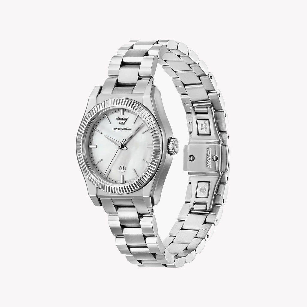 Emporio Armani Women's Silver Stainless Steel Watch AR11723