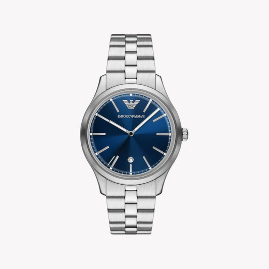 Emporio Armani Men's Stainless Steel Blue Dial Watch AR11733