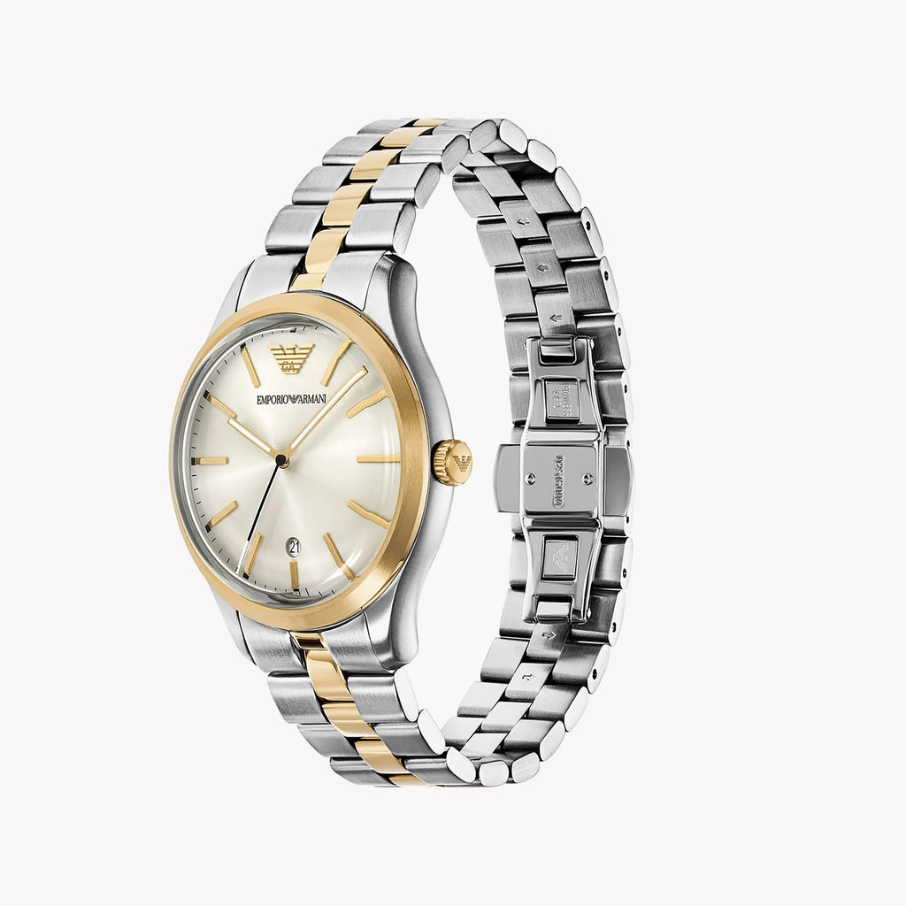 EMPORIO ARMANI Men's Stainless Steel Silver & Gold Watch | AR11735