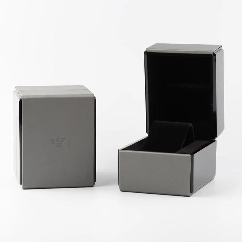 Emporio Armani Renato Quartz Champagne Dial Leather Strap Men's Watch AR11783