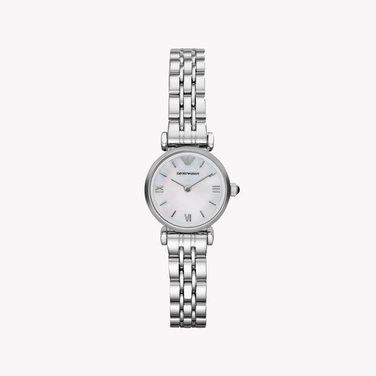 Emporio Armani Women's Stainless Steel Watch, White Mother-of-Pearl | AR1763