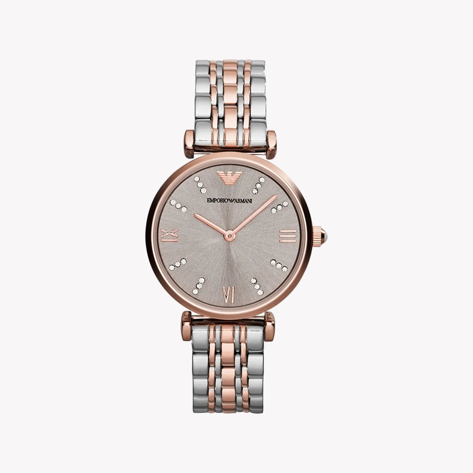 Emporio Armani Women's Rose Gold Watch, Beige Dial | Ar1840 by i-watch