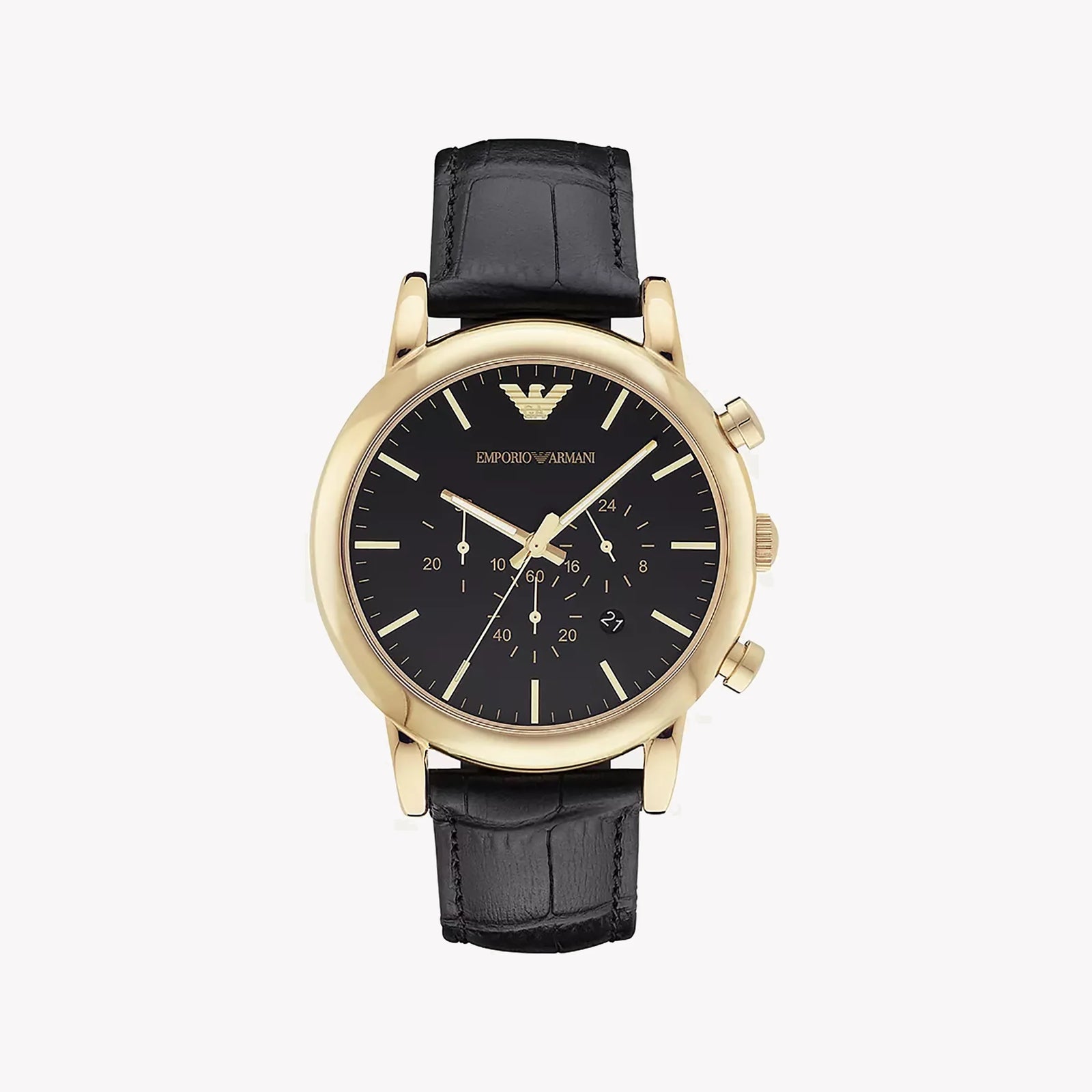 Emporio Armani Men's Gold/Black Quartz Watch | Ar1917 by i-watch