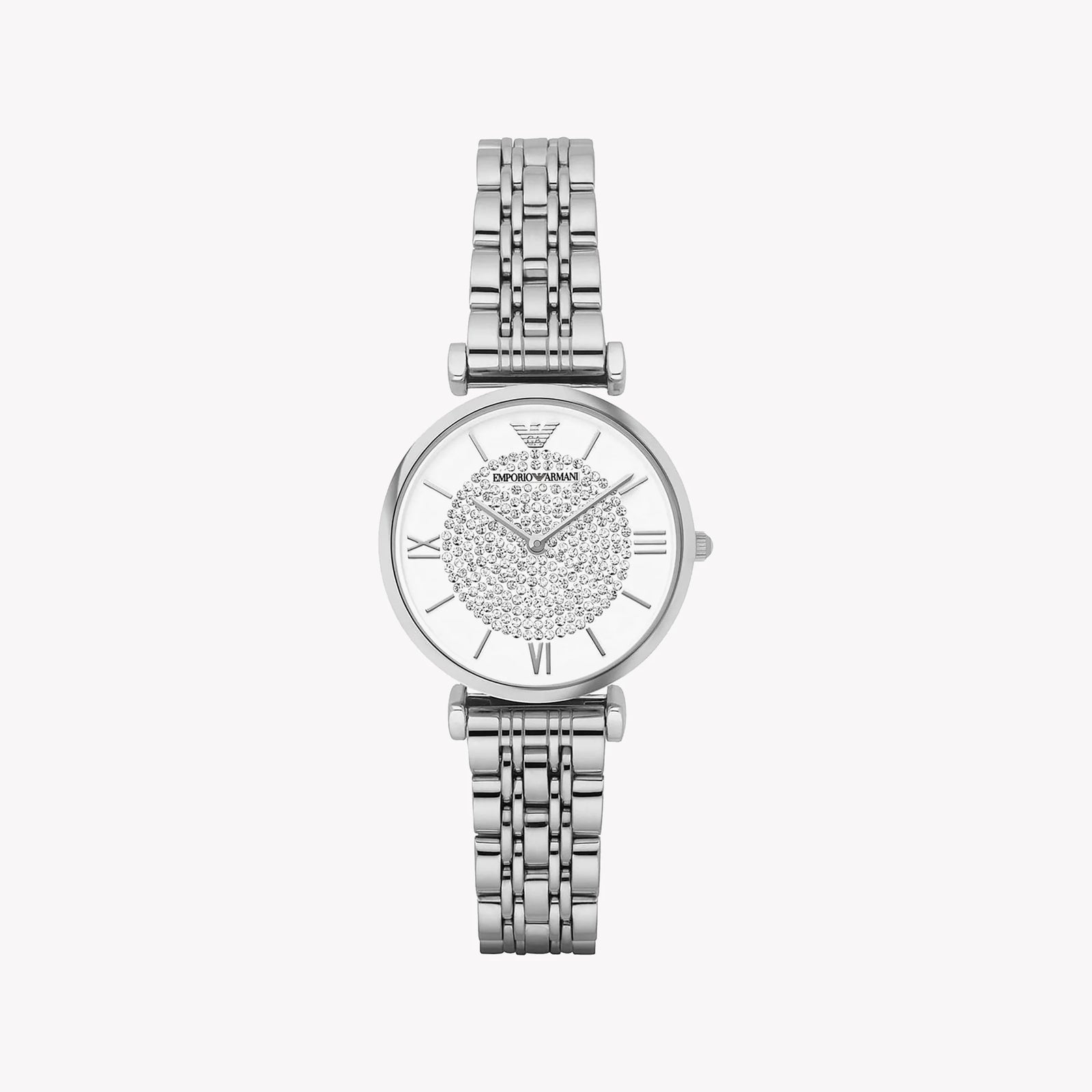 Emporio Armani Women's Silver Watch, White Dial | Ar1925 by i-watch