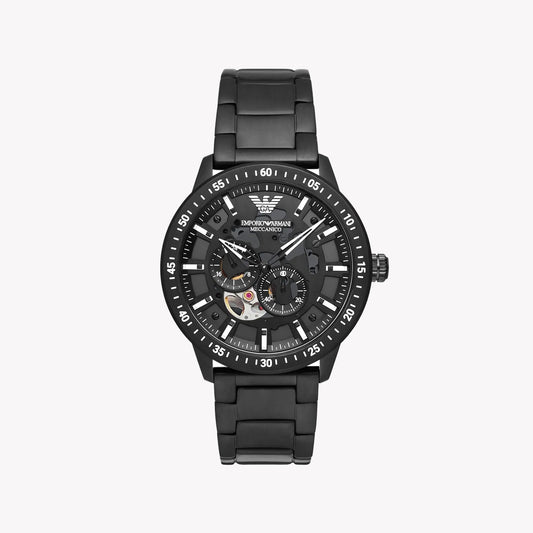 Emporio Armani Men's Black Stainless Steel Automatic Watch | AR60054