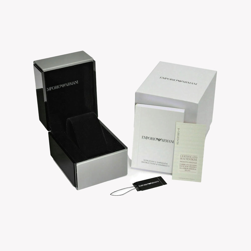 Emporio Armani Men's Black Stainless Steel Automatic Watch | AR60054 by i-watch