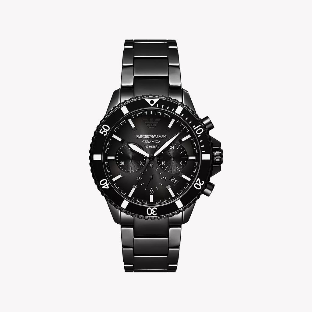 Emporio Armani Men's Black Stainless Steel | Ar70010