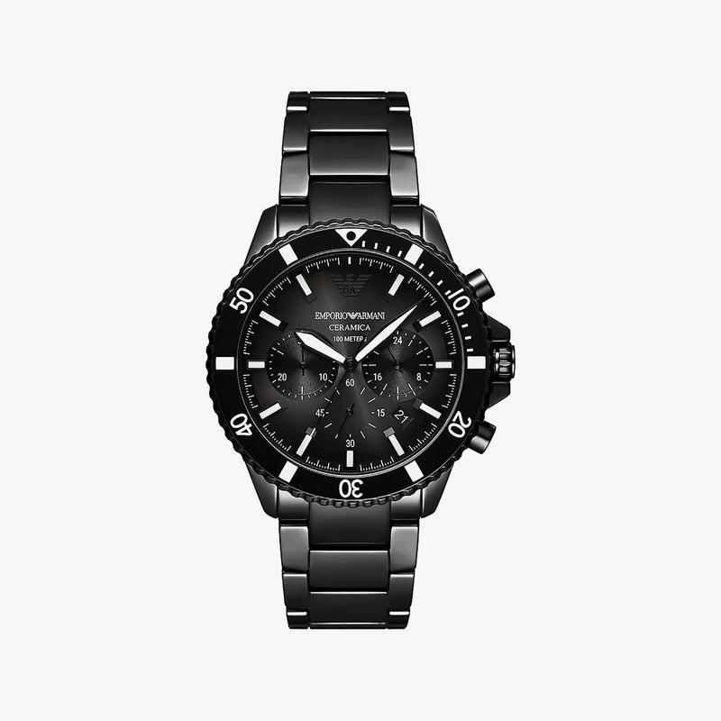 Emporio Armani Men's Black Stainless Steel | Ar70010 by i-watch