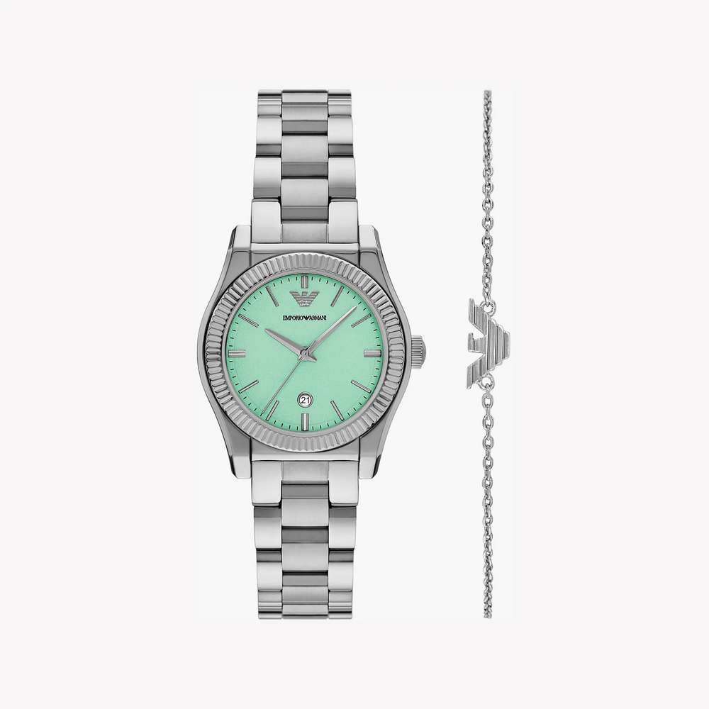 Emporio Armani Women's Silver Watch | Ar80074set by i-watch