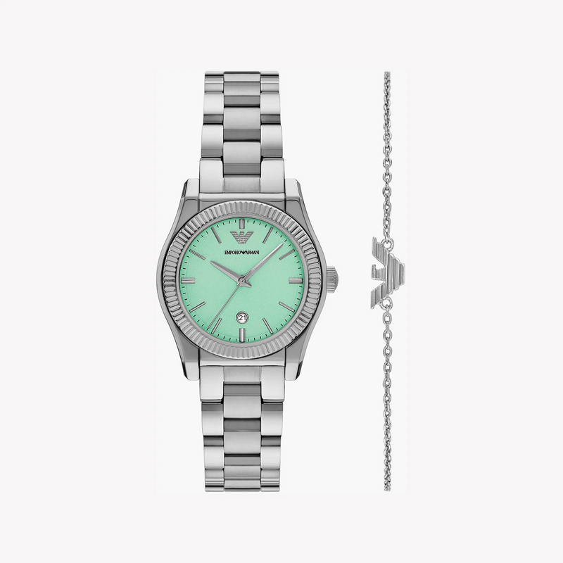 Emporio Armani Women's Silver Watch | Ar80074set by i-watch