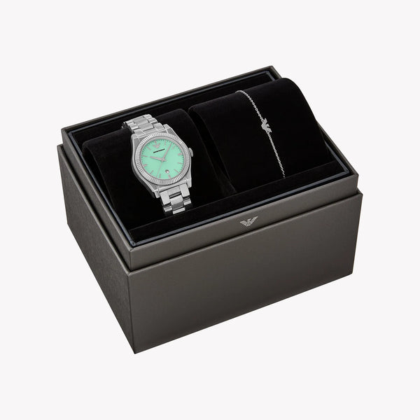 Emporio Armani Women's Silver Watch | Ar80074set by i-watch