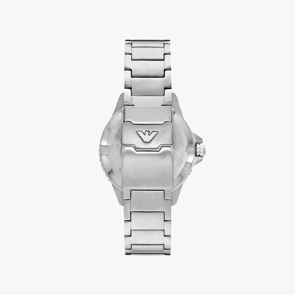 Emporio Armani Men's Silver/Blue Quartz Watch | Ar80076set