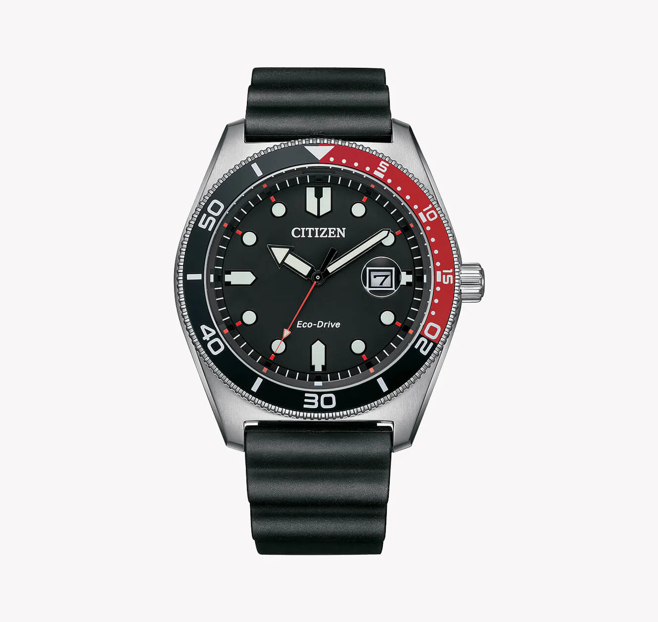 Citizen Men's Silver Stainless Steel, Black Rubber | Aw1769-10e by i-watch