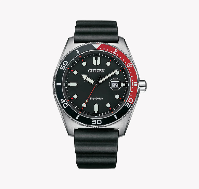 Citizen Men's Silver Stainless Steel, Black Rubber | Aw1769-10e by i-watch