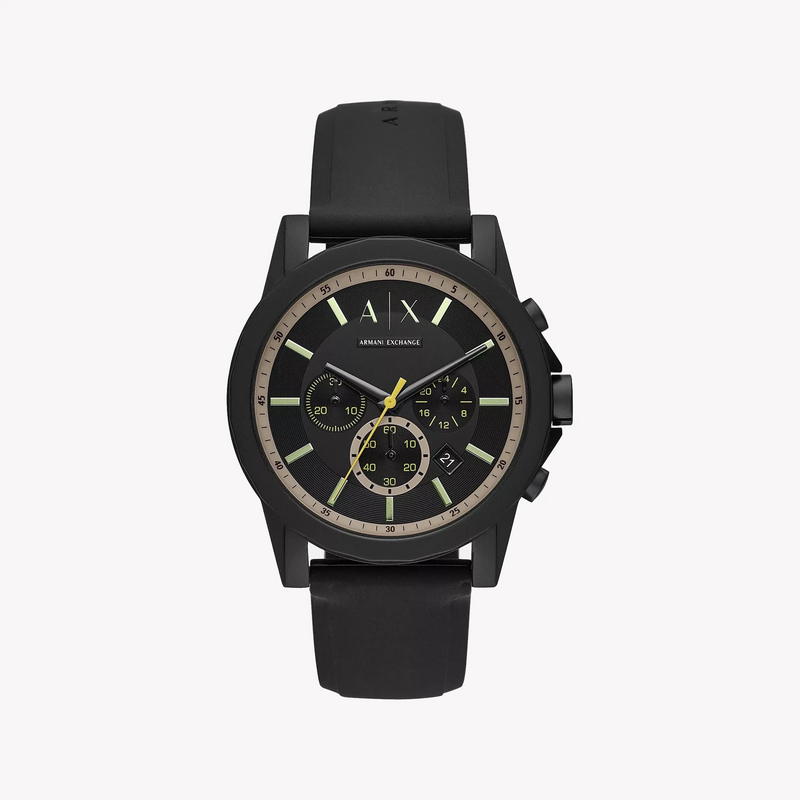 A|X Armani Exchange Men's Black Rubber Watch | Ax1343 by i-watch
