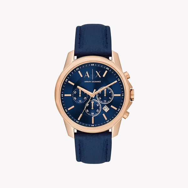 A|X Armani Exchange Men's Rose Gold, Blue Watch | Ax1723 by i-watch