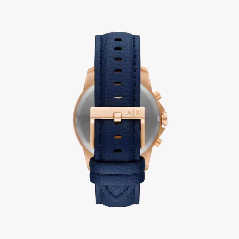 A|X Armani Exchange Men's Rose Gold, Blue Watch | Ax1723 by i-watch