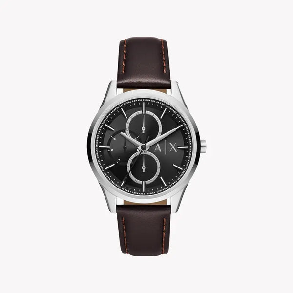 A|X Armani Exchange Men's Silver Watch, Black Dial | Ax1868 by i-watch