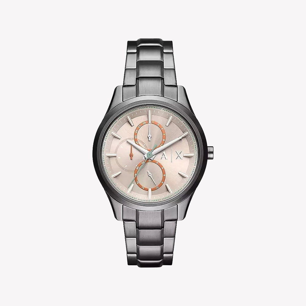 Armani Exchange Dante Gunmetal Men's Watch with Beige Dial