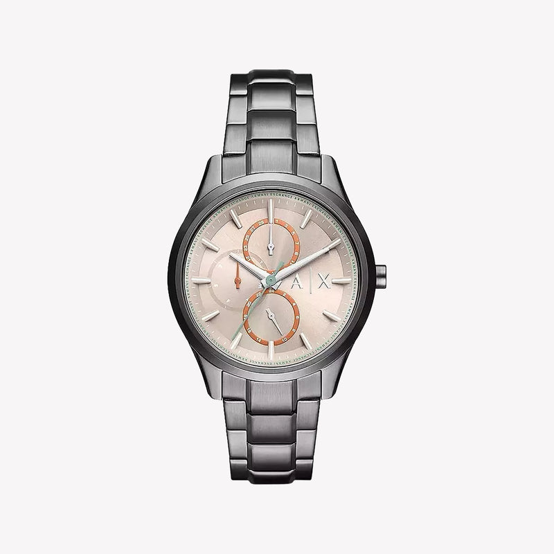 Armani Exchange Dante Gunmetal Men's Watch with Beige Dial