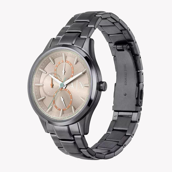 Armani Exchange Dante Gunmetal Men's Watch with Beige Dial