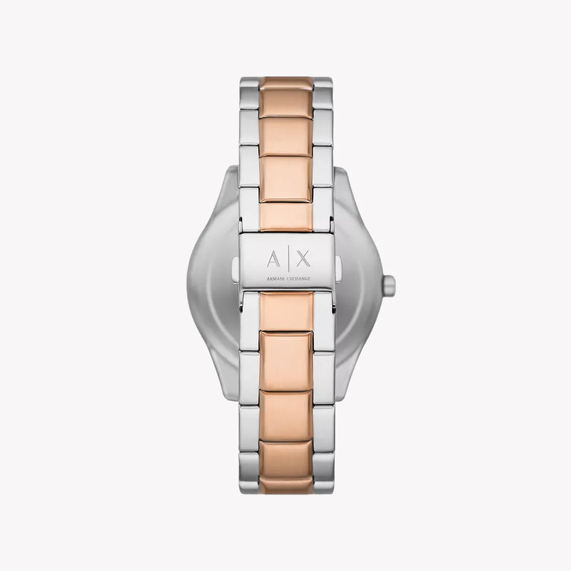 A|X Armani Exchange Women's Silver/Rose Gold Watch | Ax1882 by i-watch