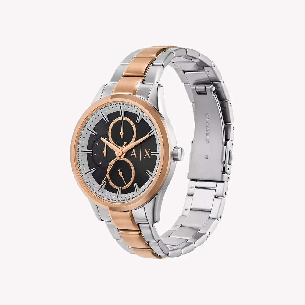 A|X Armani Exchange Women's Silver/Rose Gold Watch | Ax1882 by i-watch
