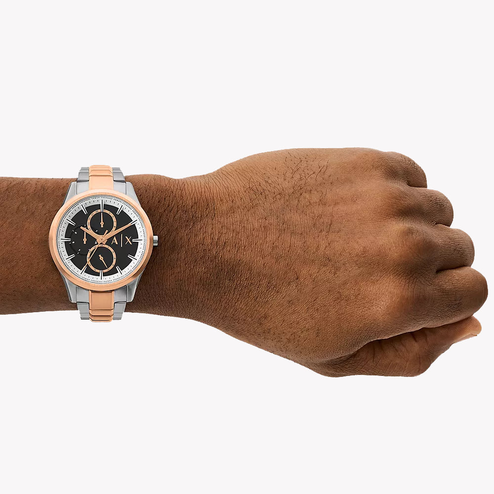 A|X Armani Exchange Women's Silver/Rose Gold Watch | Ax1882