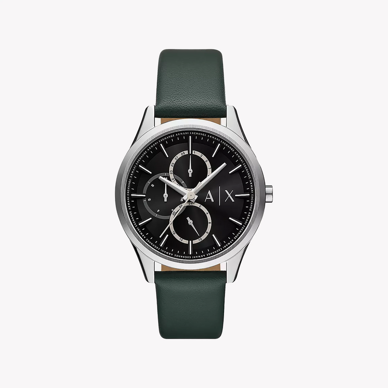 Armani Exchange Women's Green Leather Watch, Black Dial | Ax1883 by i-watch