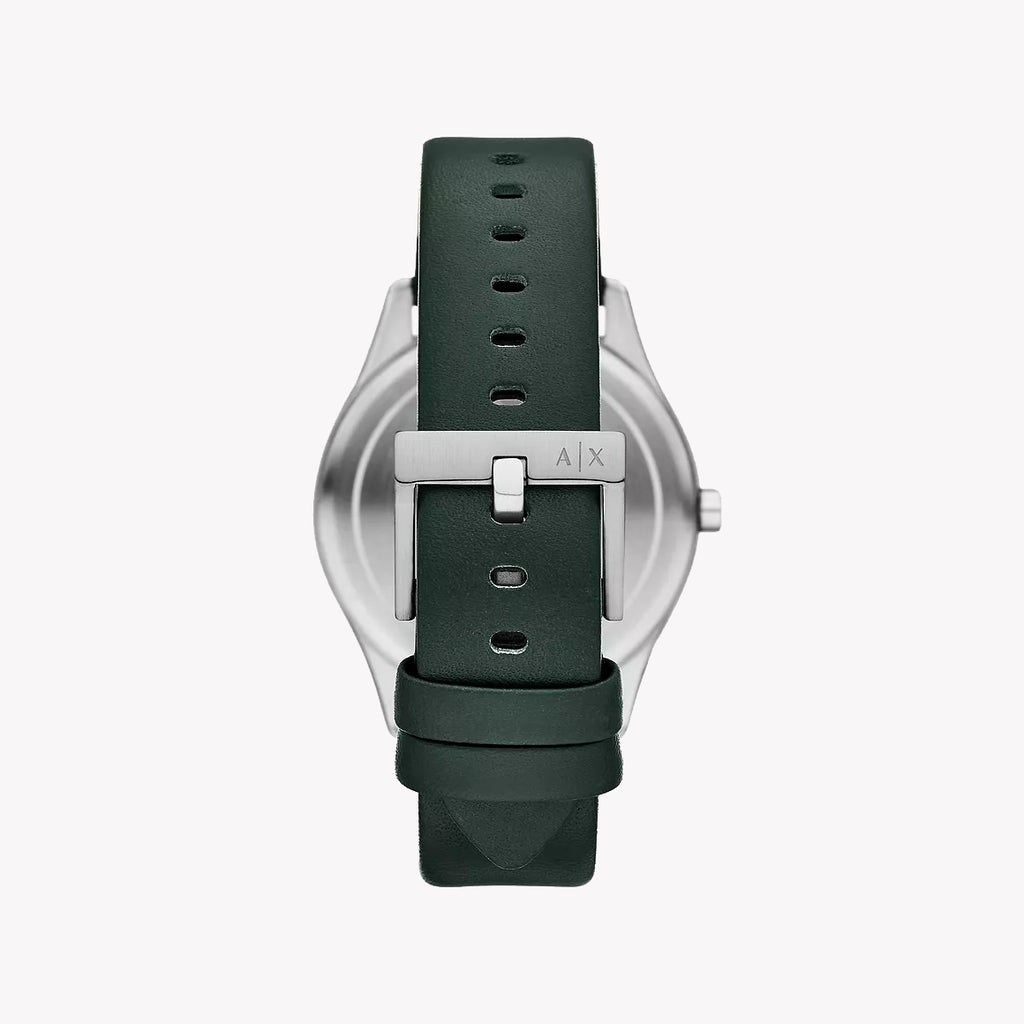 Armani Exchange Women's Green Leather Watch, Black Dial | Ax1883