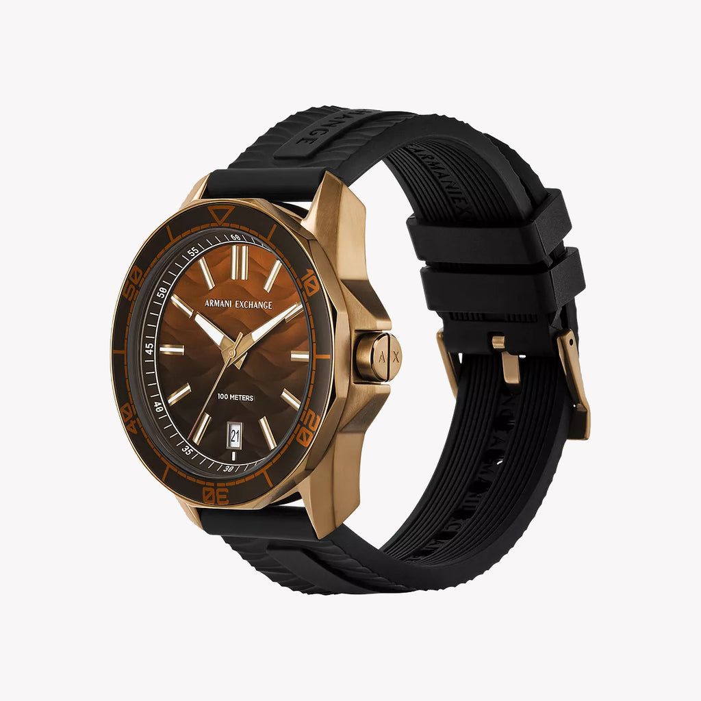 A|X Armani Exchange Men's Gold/Black Watch | Ax1954