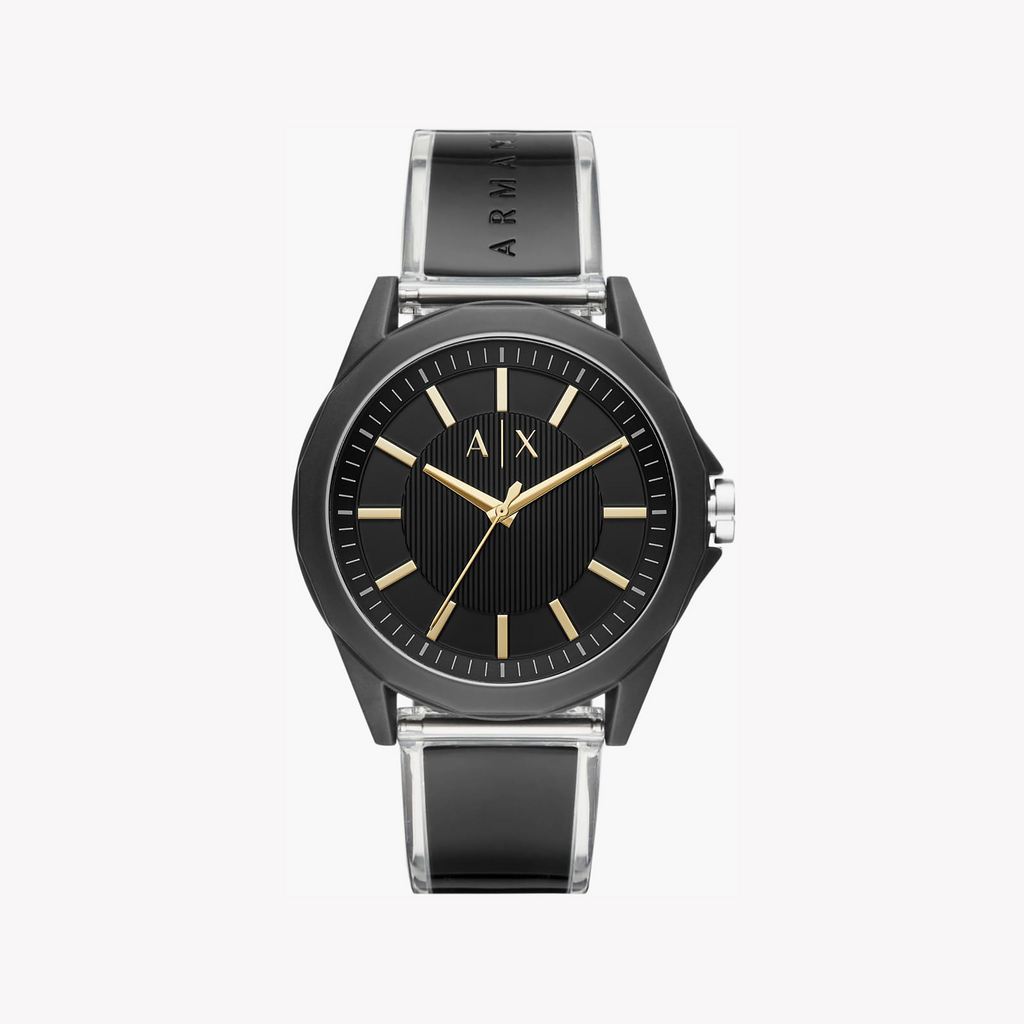 Ax Armani Exchange Men's Black/Silver Watch | Ax2640