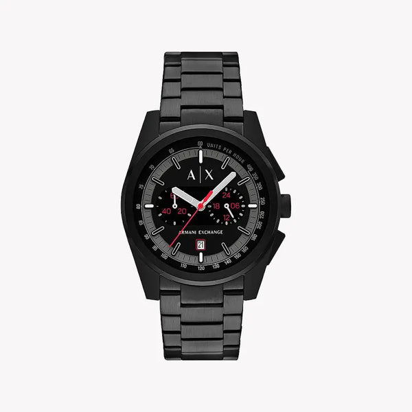 A|X Armani Exchange Men's Black Stainless Steel Watch | Ax2864