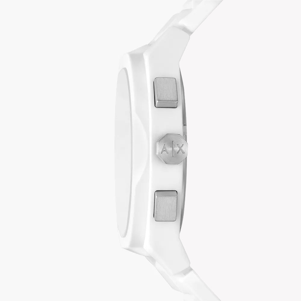 A|X Armani Exchange Men's White Nylon Watch | Ax4160