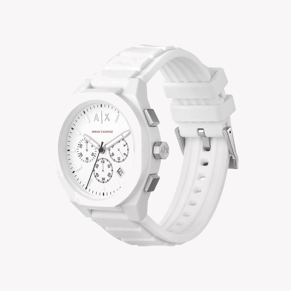 A|X Armani Exchange Men's White Nylon Watch | Ax4160